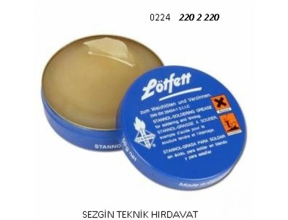 Lötfett 50 gr. Lehim Pastası Alman Malı 